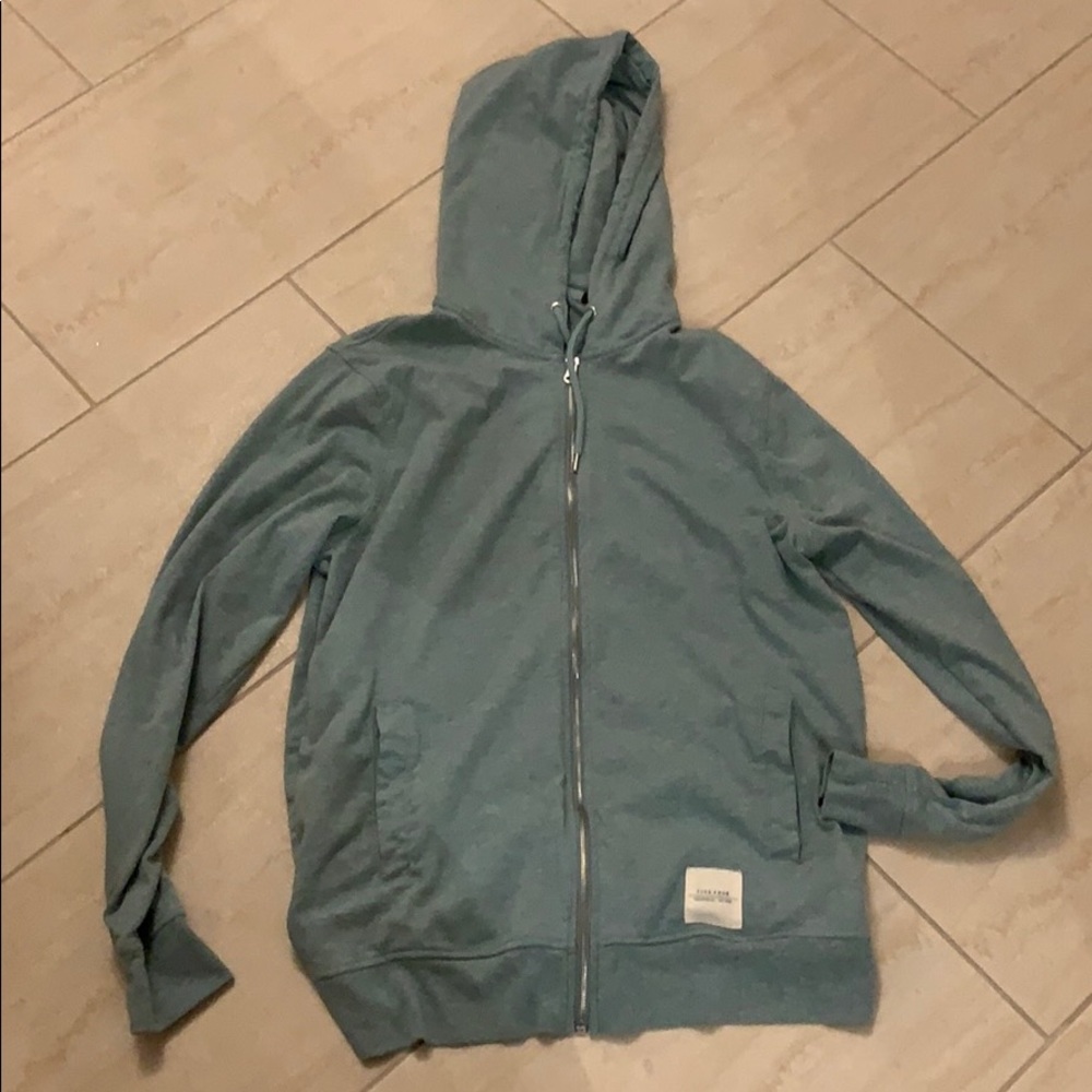 Green Zipper Hoodie
